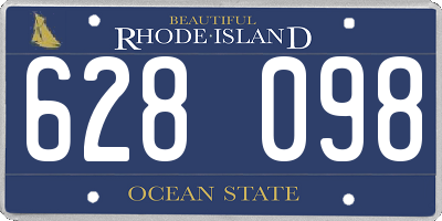RI license plate 628098