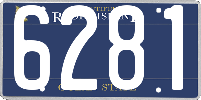 RI license plate 6281