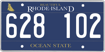 RI license plate 628102