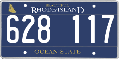 RI license plate 628117