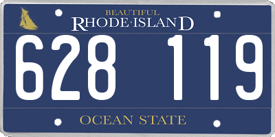 RI license plate 628119