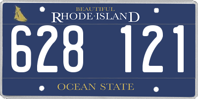 RI license plate 628121