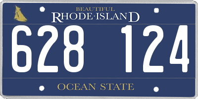 RI license plate 628124