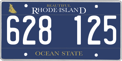 RI license plate 628125