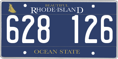 RI license plate 628126