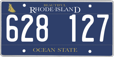 RI license plate 628127
