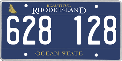 RI license plate 628128