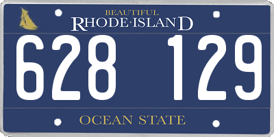 RI license plate 628129