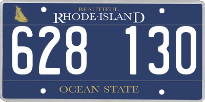 RI license plate 628130