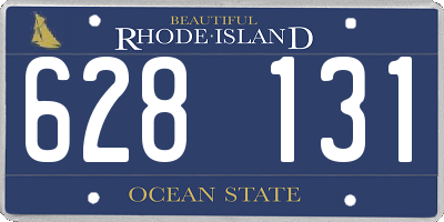RI license plate 628131