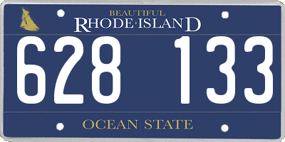 RI license plate 628133