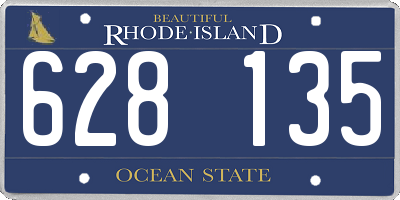 RI license plate 628135