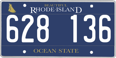 RI license plate 628136