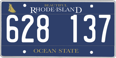 RI license plate 628137