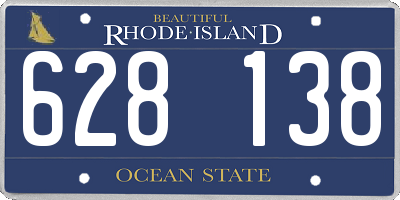 RI license plate 628138