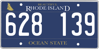 RI license plate 628139
