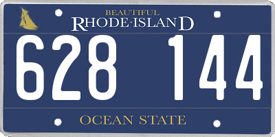 RI license plate 628144