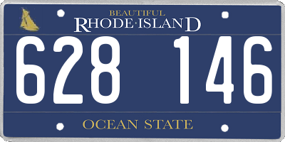 RI license plate 628146