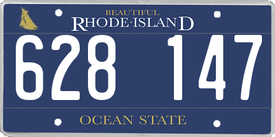 RI license plate 628147