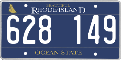 RI license plate 628149
