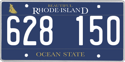 RI license plate 628150