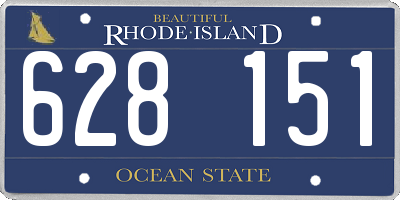 RI license plate 628151