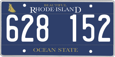 RI license plate 628152