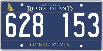 RI license plate 628153