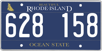 RI license plate 628158