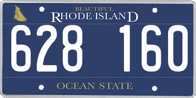 RI license plate 628160