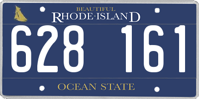 RI license plate 628161