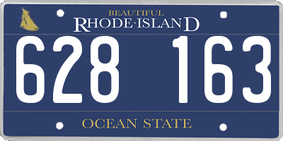 RI license plate 628163