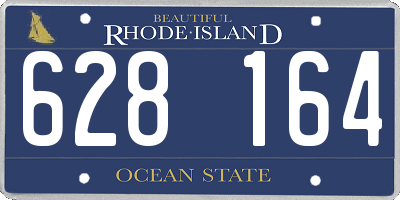 RI license plate 628164