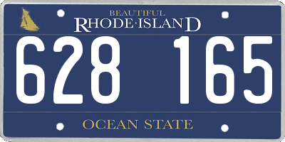RI license plate 628165