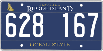 RI license plate 628167