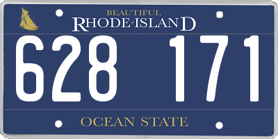 RI license plate 628171