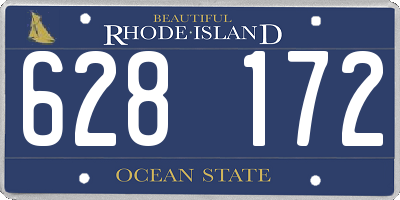 RI license plate 628172