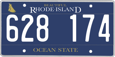 RI license plate 628174
