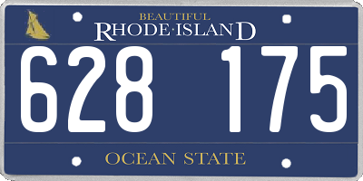 RI license plate 628175