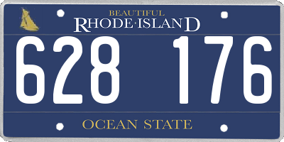 RI license plate 628176
