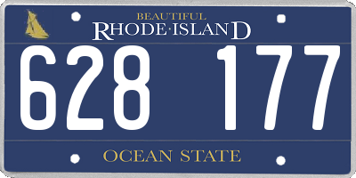 RI license plate 628177