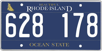 RI license plate 628178