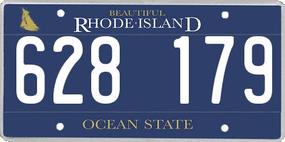 RI license plate 628179