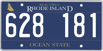RI license plate 628181