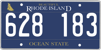 RI license plate 628183