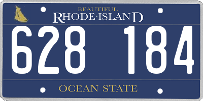 RI license plate 628184