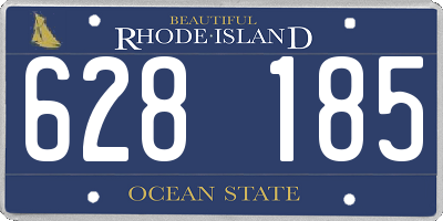 RI license plate 628185