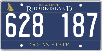 RI license plate 628187