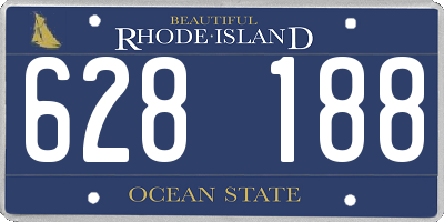 RI license plate 628188