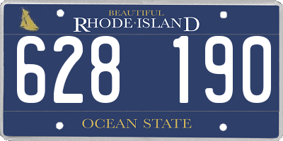 RI license plate 628190